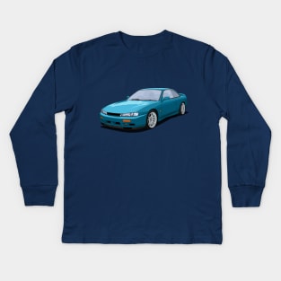 Nissan 200sx s14 Kouki Kids Long Sleeve T-Shirt